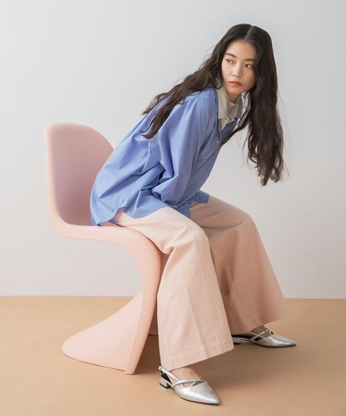 SENSE OF PLACE by URBAN RESEARCH（センスオブプレイスバイアーバンリサーチ）の「カラーワイドパンツ（その他パンツ・レディース・イエロー/ピンク/ブラウン・MEDIUM/SMALL）」の3枚目の写真