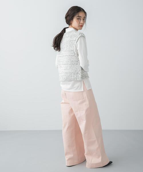 SENSE OF PLACE by URBAN RESEARCH（センスオブプレイスバイアーバンリサーチ）の「カラーワイドパンツ（その他パンツ・レディース・イエロー/ピンク/ブラウン・MEDIUM/SMALL）」の17枚目の写真