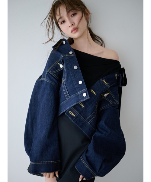 FRAY I.D(フレイアイディー)の「【Lee× FRAY I.D】デニムジャケット(デニムジャケット・レディース・ブルー/インディゴブルー・F)」の13枚目の写真