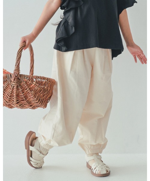NHT(エヌエイチティー)の「NHT/エヌエイチティー ロングサーカスパンツ(その他パンツ・キッズ・アイボリー/ピンク/グリーン・150cm/140cm/130cm/120cm/110cm/160cm)」の1枚目の写真