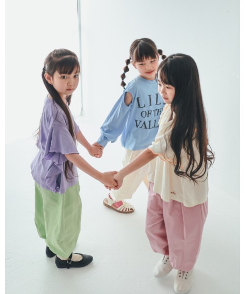 NHT(エヌエイチティー)の「NHT/エヌエイチティー ロングサーカスパンツ(その他パンツ・キッズ・アイボリー/ピンク/グリーン・150cm/140cm/130cm/120cm/110cm/160cm)」の14枚目の写真