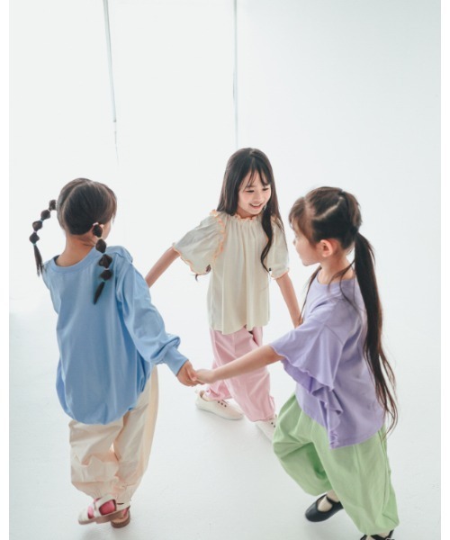 NHT(エヌエイチティー)の「NHT/エヌエイチティー ロングサーカスパンツ(その他パンツ・キッズ・アイボリー/ピンク/グリーン・150cm/140cm/130cm/120cm/110cm/160cm)」の15枚目の写真