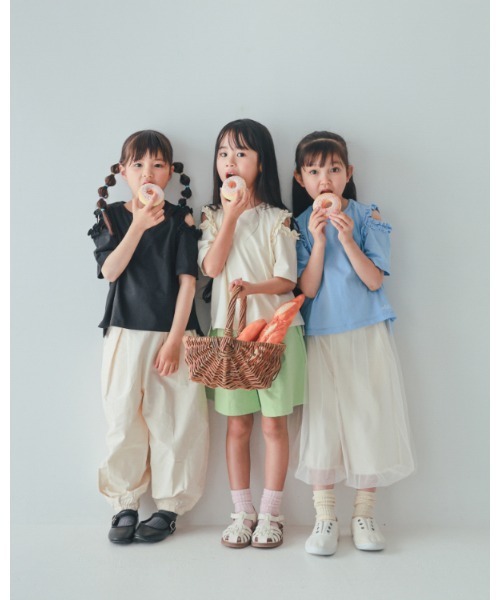 NHT(エヌエイチティー)の「NHT/エヌエイチティー ロングサーカスパンツ(その他パンツ・キッズ・アイボリー/ピンク/グリーン・150cm/140cm/130cm/120cm/110cm/160cm)」の16枚目の写真