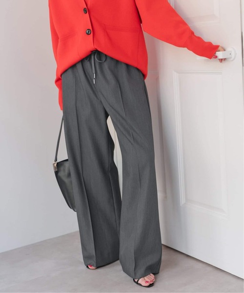 Spick & Span(スピックアンドスパン)の「《新色有り / 追加》P/Wイージースラックスパンツ(スラックス・レディース・チャコールグレー/ブラウン/ベージュ/ベージュ系その他・36/38/40)」の2枚目の写真