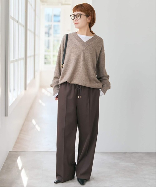 Spick & Span(スピックアンドスパン)の「《新色有り / 追加》P/Wイージースラックスパンツ(スラックス・レディース・チャコールグレー/ブラウン/ベージュ/ベージュ系その他・36/38/40)」の7枚目の写真