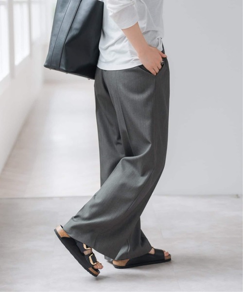 Spick & Span(スピックアンドスパン)の「《新色有り / 追加》P/Wイージースラックスパンツ(スラックス・レディース・チャコールグレー/ブラウン/ベージュ/ベージュ系その他・36/38/40)」の19枚目の写真