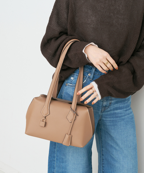 Spick & Span(スピックアンドスパン)の「mica della valle / ミカデラヴァッレ Mila Piccola(ハンドバッグ・レディース・ブラック/ベージュ系その他・FREE)」の3枚目の写真