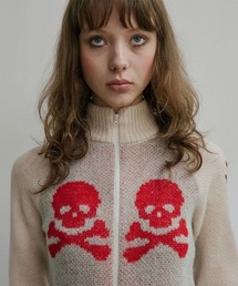 SCULPTOR | Skull Zip-Up Sweater(ニット/セーター)