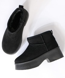 Dedes | Dedes 厚底チャンキーヒールショートムートンブーツ(6422)(ブーツ)