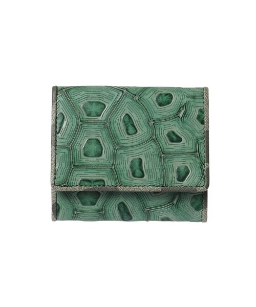 HIROKO HAYASHI(ヒロコハヤシ)の「COLLABORAZIONE(コラボラツィオーネ)薄型ミニ財布(財布・レディース・ダークグリーン・00)」の1枚目の写真