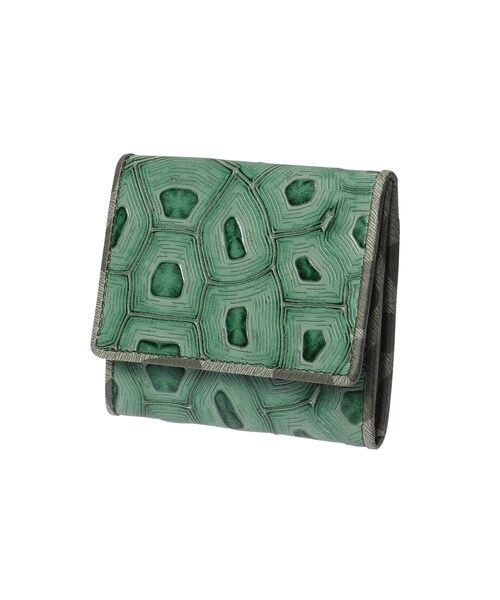 HIROKO HAYASHI(ヒロコハヤシ)の「COLLABORAZIONE(コラボラツィオーネ)薄型ミニ財布(財布・レディース・ダークグリーン・00)」の3枚目の写真