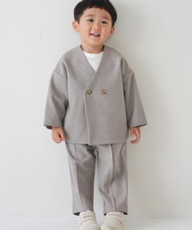 PUPPAPUPO（プッパプーポ）の「セットアップ ノーカラージャケット（スーツセット）」