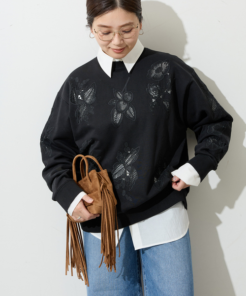 【どれみそ】RMFB×JOURNALSTANDARD別注 別注【TOLIGHT×JOURNALSTANDARD】ケミカルレースモチーフPO（Tシャツ