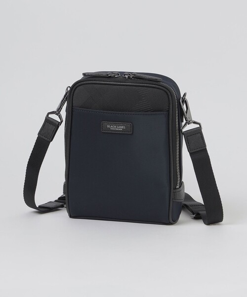 BLACK LABEL CRESTBRIDGE（ブラックレーベル・クレストブリッジ）の「ナイロンコンビカルゼシャドークレストブリッジチェックビジネスミニクロスボディバッグ（ボディバッグ/ウエストポーチ・メンズ・ネイビー/ブラック・FREE）」の2枚目の写真