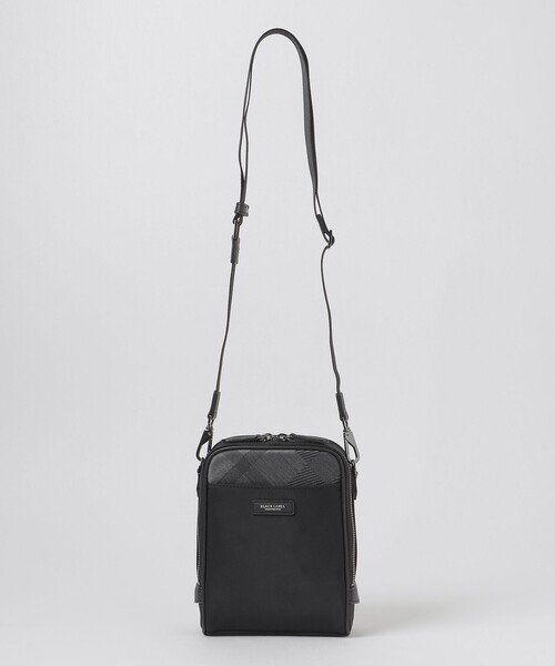 BLACK LABEL CRESTBRIDGE（ブラックレーベル・クレストブリッジ）の「ナイロンコンビカルゼシャドークレストブリッジチェックビジネスミニクロスボディバッグ（ボディバッグ/ウエストポーチ・メンズ・ネイビー/ブラック・FREE）」の5枚目の写真