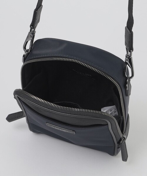 BLACK LABEL CRESTBRIDGE（ブラックレーベル・クレストブリッジ）の「ナイロンコンビカルゼシャドークレストブリッジチェックビジネスミニクロスボディバッグ（ボディバッグ/ウエストポーチ・メンズ・ネイビー/ブラック・FREE）」の14枚目の写真