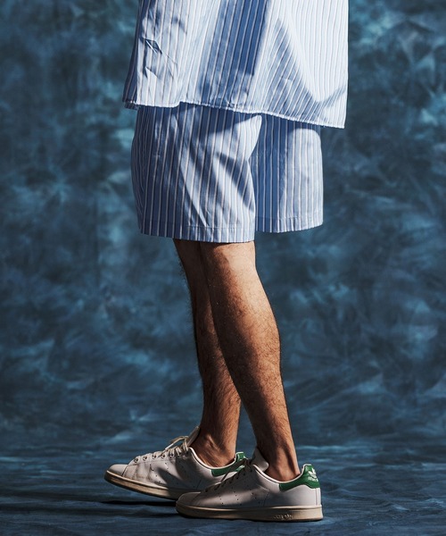 Jih Nunc(ジーヌンク)の「mp14514-マルチストライプイージーショートパンツ(JIH-R1166)(その他パンツ・メンズ・ネイビー/サックスブルー・L/M/S)」の5枚目の写真