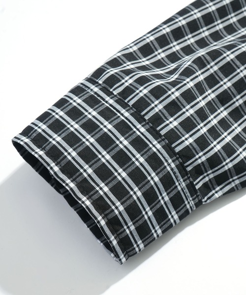 Starting Over(スターティングオーバー)の「short length broadcloth regular fit check shirt/ショートレングス ブロードクロス レギュラーフィット チェックシャツ 短丈シャツ(シャツ/ブラウス・メンズ・ブラウン/ブラック・M/L)」の6枚目の写真