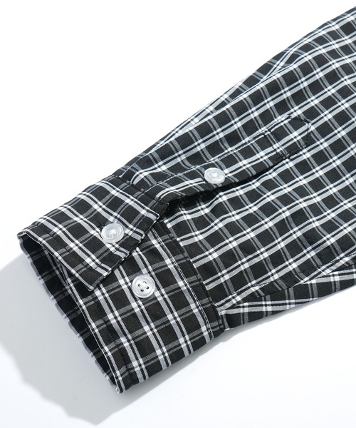 Starting Over(スターティングオーバー)の「short length broadcloth regular fit check shirt/ショートレングス ブロードクロス レギュラーフィット チェックシャツ 短丈シャツ(シャツ/ブラウス・メンズ・ブラウン/ブラック・M/L)」の7枚目の写真