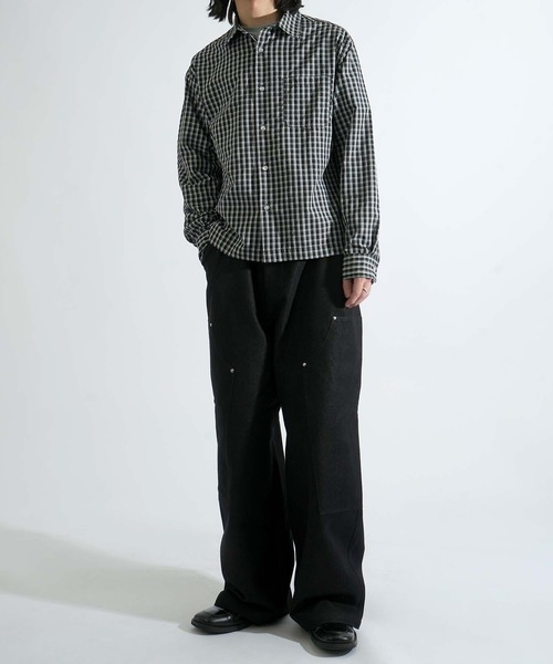 Starting Over(スターティングオーバー)の「short length broadcloth regular fit check shirt/ショートレングス ブロードクロス レギュラーフィット チェックシャツ 短丈シャツ(シャツ/ブラウス・メンズ・ブラウン/ブラック・M/L)」の19枚目の写真