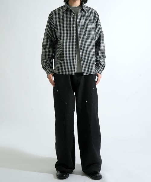 Starting Over(スターティングオーバー)の「short length broadcloth regular fit check shirt/ショートレングス ブロードクロス レギュラーフィット チェックシャツ 短丈シャツ(シャツ/ブラウス・メンズ・ブラウン/ブラック・M/L)」の21枚目の写真