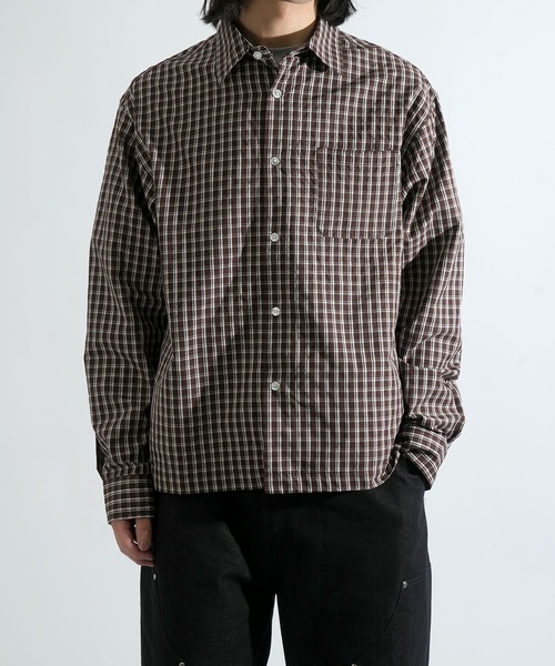 Starting Over(スターティングオーバー)の「short length broadcloth regular fit check shirt/ショートレングス ブロードクロス レギュラーフィット チェックシャツ 短丈シャツ(シャツ/ブラウス・メンズ・ブラウン/ブラック・M/L)」の13枚目の写真