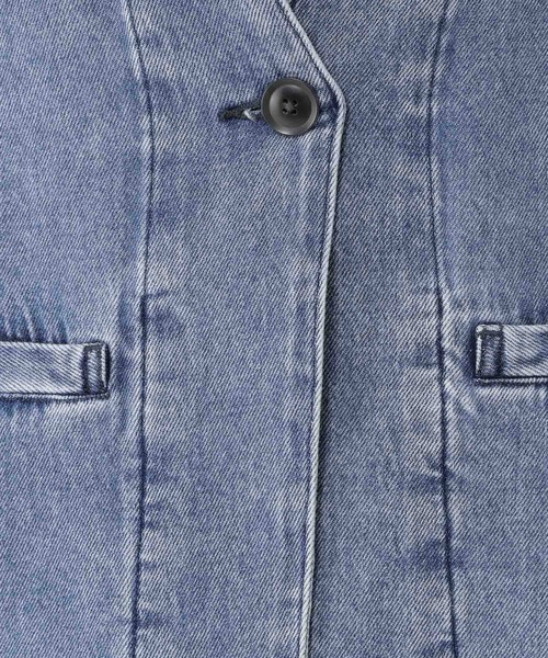 セール】甘織り10オンスデニムノーカラージャケット《CLIP denim セール】甘織り10オンスデニムノーカラージャケット《CLIP denim