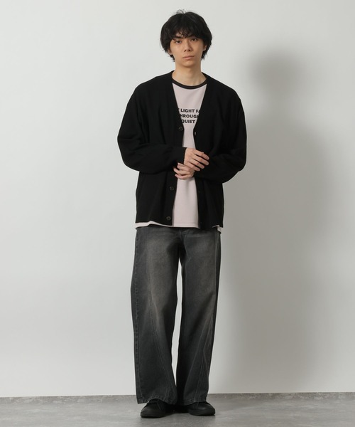 LAKOLE(ラコレ)の「鹿の子ニットカーデ / 640773(カーディガン/ボレロ・メンズ・ブラック/ブルー/ホワイト・LARGE/MEDIUM)」の18枚目の写真