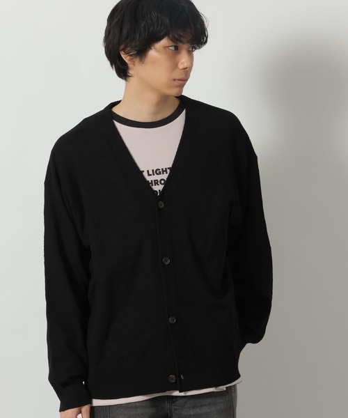LAKOLE(ラコレ)の「鹿の子ニットカーデ / 640773(カーディガン/ボレロ・メンズ・ブラック/ブルー/ホワイト・LARGE/MEDIUM)」の10枚目の写真