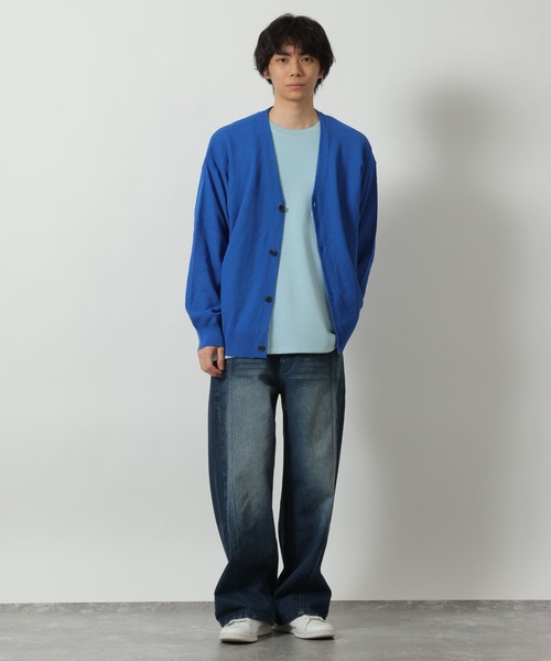 LAKOLE(ラコレ)の「鹿の子ニットカーデ / 640773(カーディガン/ボレロ・メンズ・ブラック/ブルー/ホワイト・LARGE/MEDIUM)」の11枚目の写真