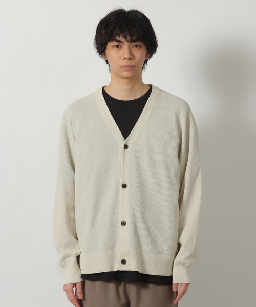 LAKOLE(ラコレ)の「鹿の子ニットカーデ / 640773(カーディガン/ボレロ・メンズ・ブラック/ブルー/ホワイト・LARGE/MEDIUM)」の12枚目の写真