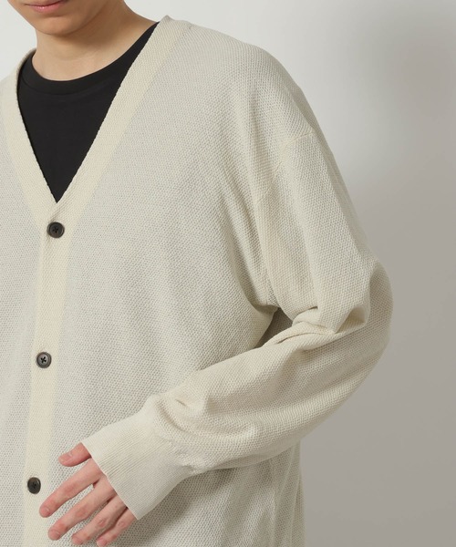 LAKOLE(ラコレ)の「鹿の子ニットカーデ / 640773(カーディガン/ボレロ・メンズ・ブラック/ブルー/ホワイト・LARGE/MEDIUM)」の5枚目の写真