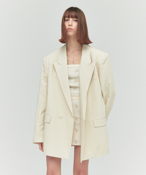 THEPORTA(ザ ポルタ)の「NYLON STANDARD OVER JACKET, IVORY(テーラードジャケット・レディース・その他・ONE SIZE)」の1枚目の写真