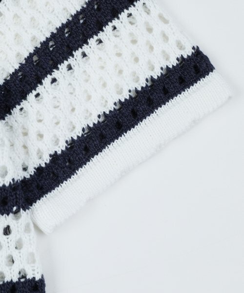 HARDCORE HAPPINESS(ハードコアハピネス)の「SIGNATURE STRIPE CROP KNIT_NAVY(ニット/セーター・レディース・その他・FREE)」の7枚目の写真