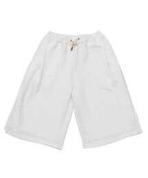 DAMP（ドントアスクマイプラン）の「バミューダプリーツワイドスウェットショーツホワイト（その他パンツ）」