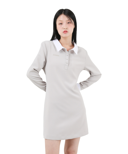KATHARSIS(カタルシス)の「コルセットカラー ワンピース ベージュ ONE SIZE(ワンピース・レディース・その他・ONE SIZE)」の1枚目の写真