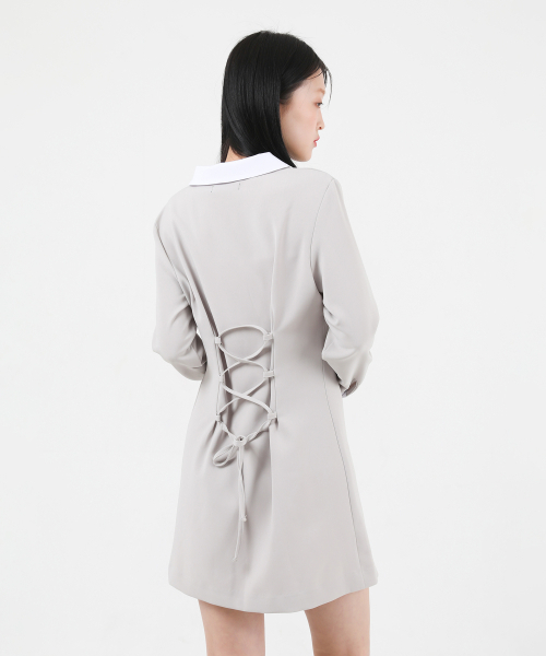 KATHARSIS(カタルシス)の「コルセットカラー ワンピース ベージュ ONE SIZE(ワンピース・レディース・その他・ONE SIZE)」の2枚目の写真