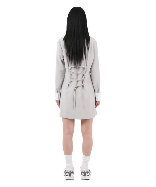 KATHARSIS(カタルシス)の「コルセットカラー ワンピース ベージュ ONE SIZE(ワンピース・レディース・その他・ONE SIZE)」の5枚目の写真