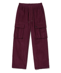 CORDUROY POCKET PANTS - BURGUNDY