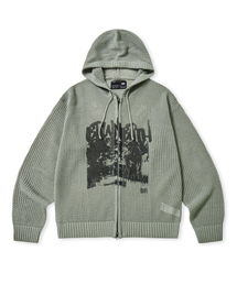 BROWNBREATH（ブラウンブレス）の「BLUFF KNIT HOOD ZIP UP - KHAKI（パーカー）」