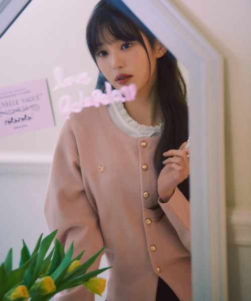 ROLAROLA(ロラロラ)の「ROUND VOLUME SLEEVE CARDIGAN PINK(カーディガン/ボレロ・レディース・ピンク・FREE)」の2枚目の写真