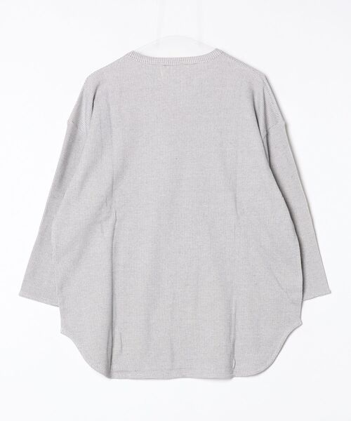 many men many mind(メニーメンメニーマインド)の「MANYMENMANYMINDS / 先染めワッフル/7分袖プルオーバー(Tシャツ/カットソー・メンズ・ブラック/ネイビー/ホワイト・LARGE/X-LARGE/MEDIUM)」の4枚目の写真