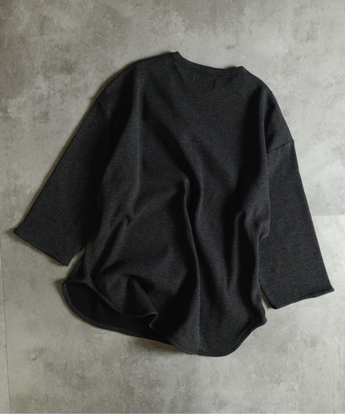 many men many mind(メニーメンメニーマインド)の「MANYMENMANYMINDS / 先染めワッフル/7分袖プルオーバー(Tシャツ/カットソー・メンズ・ブラック/ネイビー/ホワイト・LARGE/X-LARGE/MEDIUM)」の15枚目の写真