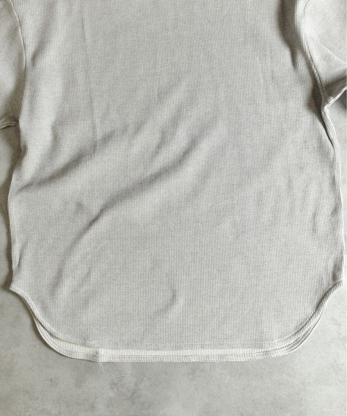 many men many mind(メニーメンメニーマインド)の「MANYMENMANYMINDS / 先染めワッフル/7分袖プルオーバー(Tシャツ/カットソー・メンズ・ブラック/ネイビー/ホワイト・LARGE/X-LARGE/MEDIUM)」の7枚目の写真