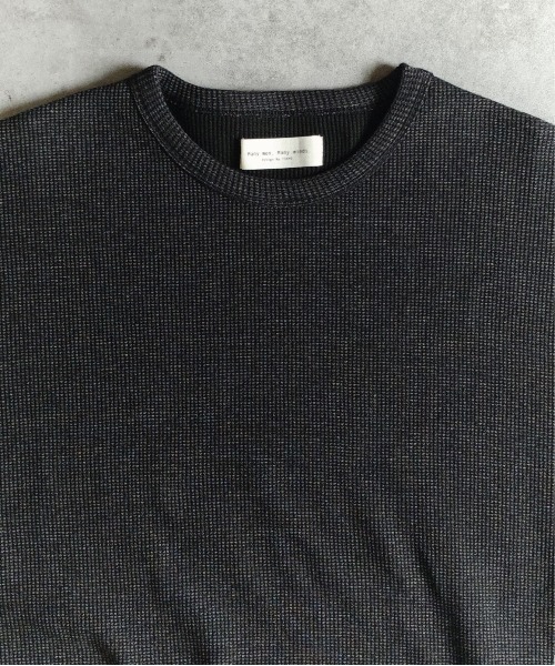 many men many mind(メニーメンメニーマインド)の「MANYMENMANYMINDS / 先染めワッフル/7分袖プルオーバー(Tシャツ/カットソー・メンズ・ブラック/ネイビー/ホワイト・LARGE/X-LARGE/MEDIUM)」の11枚目の写真