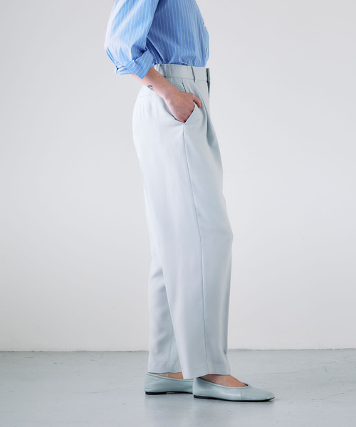 N.O.R.C(ノーク)の「【Oggi掲載】バックサテンストレッチタックストレートパンツ(その他パンツ・レディース・ネイビー/ホワイト/サックスブルー・S/M)」の17枚目の写真