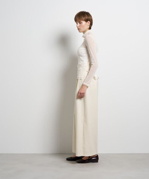 LANVIN en Bleu（ランバンオンブルー）の「フラワー刺繍チュールカットソー（Tシャツ/カットソー・レディース・オフホワイト/ブラウン・38）」の11枚目の写真