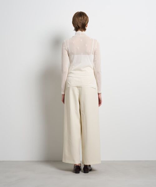 LANVIN en Bleu（ランバンオンブルー）の「フラワー刺繍チュールカットソー（Tシャツ/カットソー・レディース・オフホワイト/ブラウン・38）」の12枚目の写真