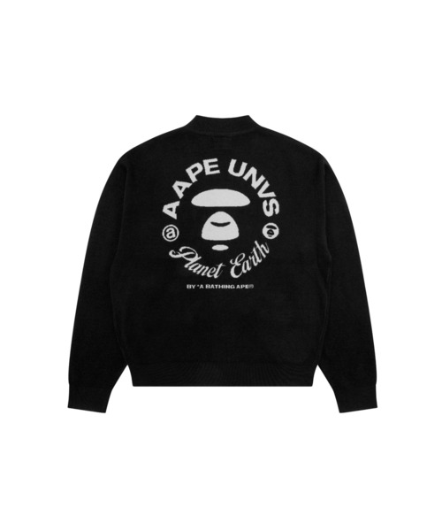 AAPE BY A BATHING APE(エーエイプバイアベイシングエイプ)の「AAPE KNIT CARDIGAN(カーディガン/ボレロ・メンズ・ブラック/ダークグリーン・SMALL/LARGE/X-LARGE/MEDIUM)」の3枚目の写真