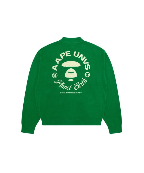 AAPE BY A BATHING APE(エーエイプバイアベイシングエイプ)の「AAPE KNIT CARDIGAN(カーディガン/ボレロ・メンズ・ブラック/ダークグリーン・SMALL/LARGE/X-LARGE/MEDIUM)」の7枚目の写真